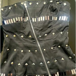 Strapless bustier